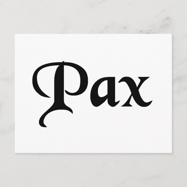 Postal Paz (Anverso)