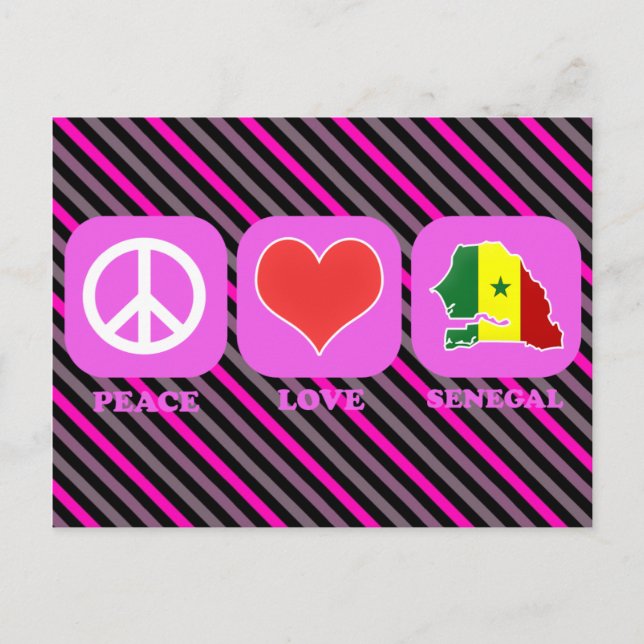 Postal Paz Amar Senegal (Anverso)