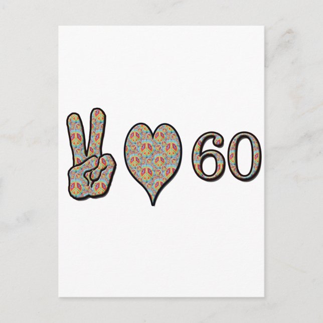 Postal Paz Amor 60 (Anverso)