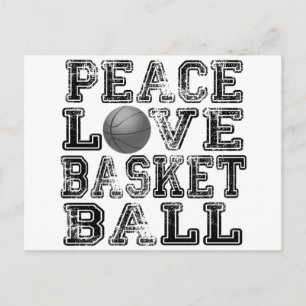Postal Paz, amor, baloncesto
