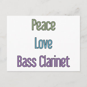 Postal Paz, amor, Bass Clarinet