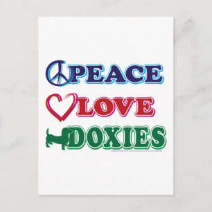 Postal Paz-Amor-Doxies-Dachsund