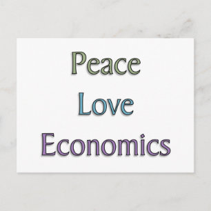 Postal Paz, amor, economía