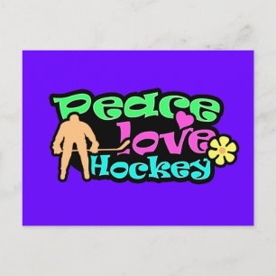 Postal Paz, amor, hockey; Retro