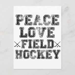 Postal Paz, amor, hockey sobre hierba