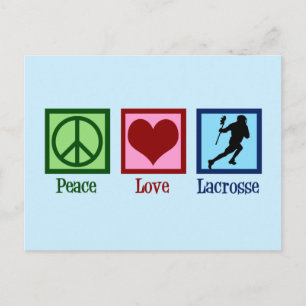 Postal Paz Amor Lacrosse
