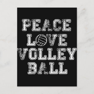 Postal Paz, amor, voleibol