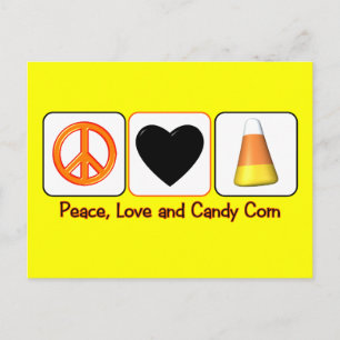Postal Paz, amor y maíz dulce