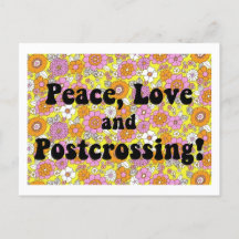 ¡Paz, Amor y Postcruce! Groovy Postcard