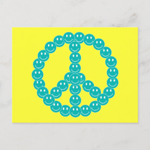 Postal Paz de cara feliz