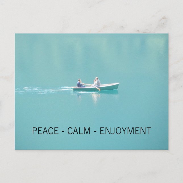 Postal Paz en el lago (Anverso)