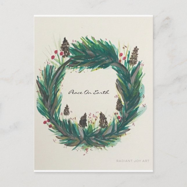 Postal Paz en la Tierra (Anverso)