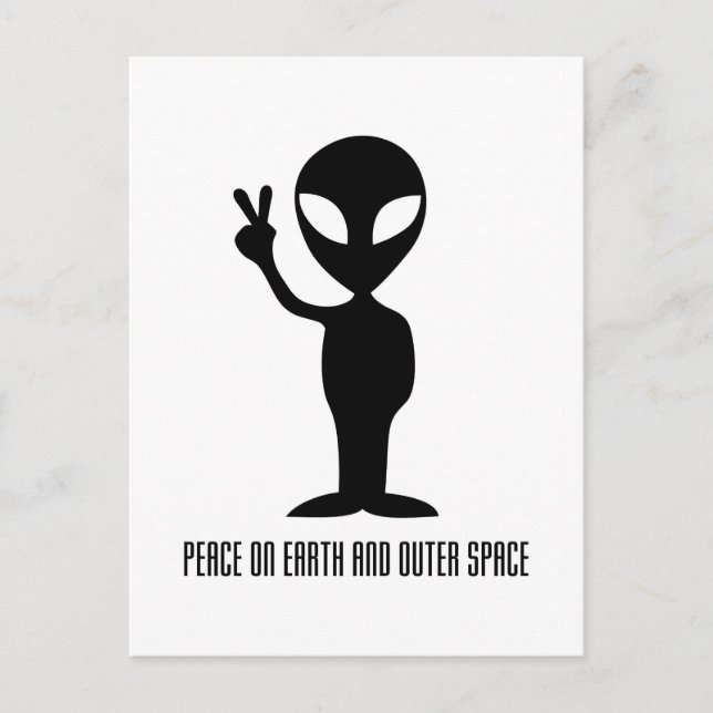 Postal Paz en la Tierra y el Espacio Ultraterrestre (Anverso)