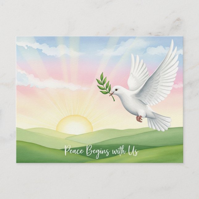 Postal Paz Mundial Internacional (Anverso)