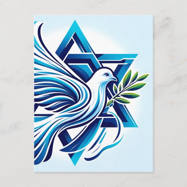 Postal Paz para Israel (Anverso)