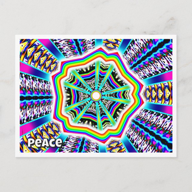Postal Paz (puedes cambiar la palabra) (Anverso)