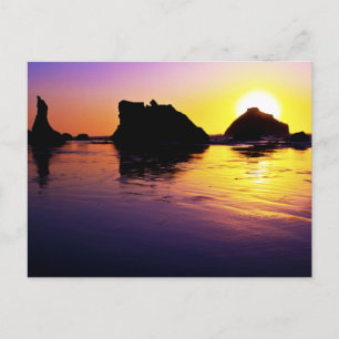 Postal Paz - Rock facial, Bandon, Oregón