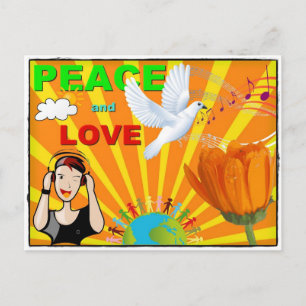 Postal Paz y Amor