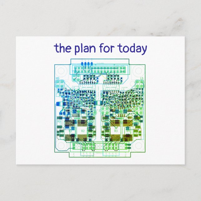 Postal PCB Printed Circuit Board Platinen-Karte mit Plan (Anverso)