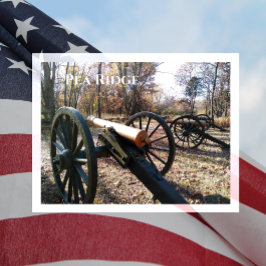 Postal Pea Ridge, cañones en hojas de otoño