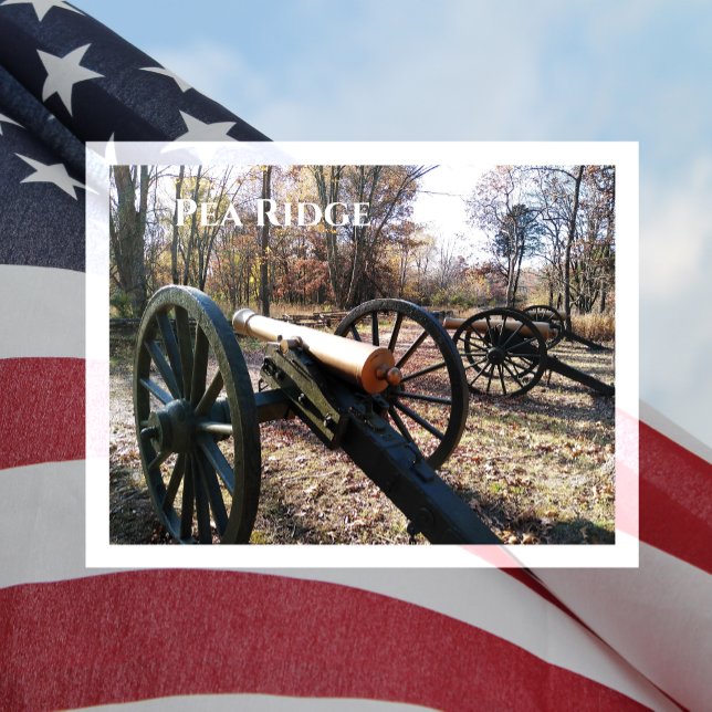 Postal Pea Ridge, cañones en hojas de otoño (Subido por el creador)
