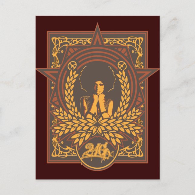 Postal Peace Funk Afro (Anverso)