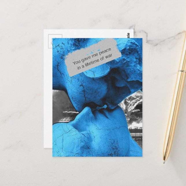 Postal Peace in a Lifetime of War Collage (Anverso/Reverso In Situ)
