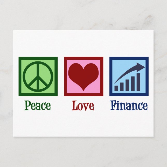 Postal Peace Love Finance (Anverso)