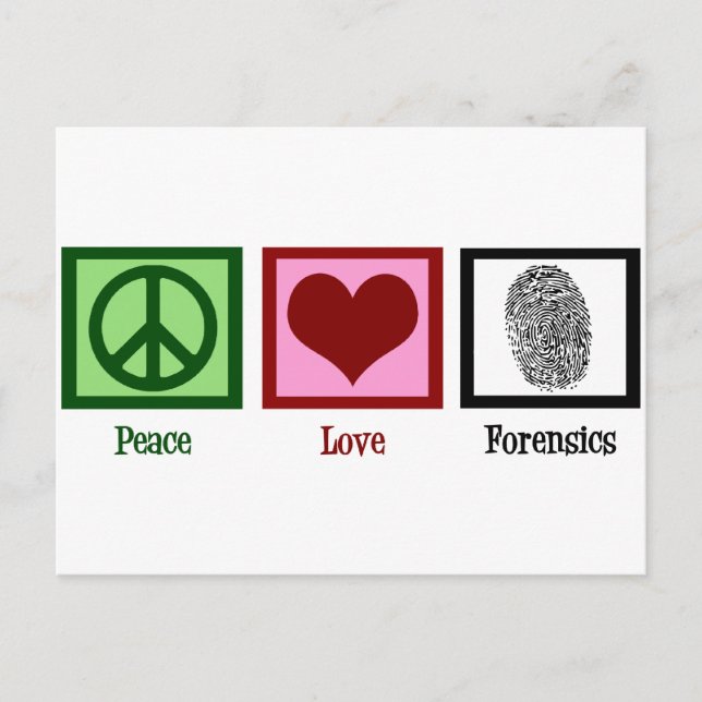 Postal Peace Love Forensics (Anverso)