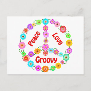 Postal Peace Love Groovy