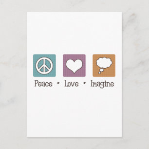 Postal Peace Love Imagine