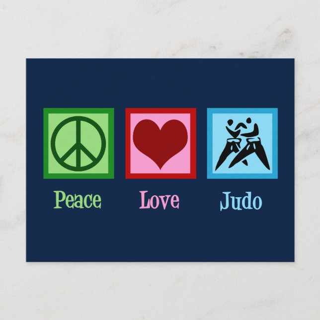 Postal Peace Love Judo (Anverso)