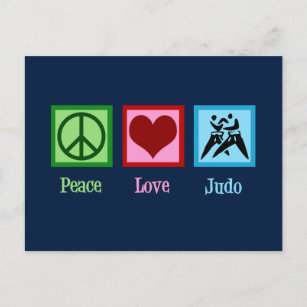 Postal Peace Love Judo