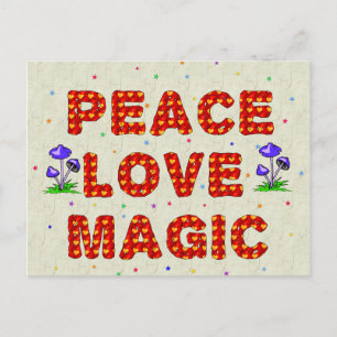 Postal Peace Love Magic