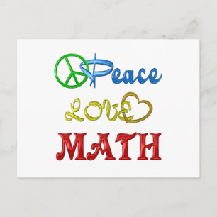 POSTAL PEACE LOVE MATH