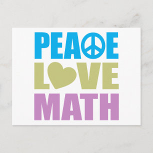 Postal Peace Love Math