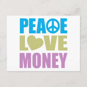 Postal Peace Love Money
