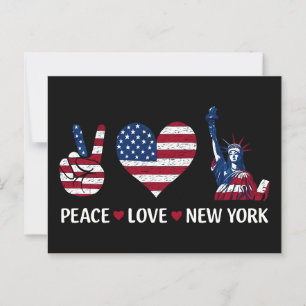 Postal Peace Love New York