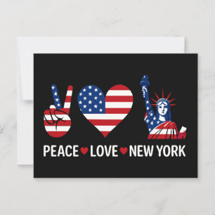 Postal Peace Love New York
