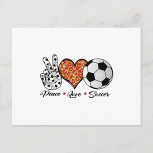 Postal Peace Love Soccer Guay T Shirt