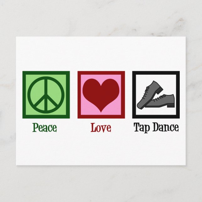 Postal Peace Love Tap Dance (Anverso)