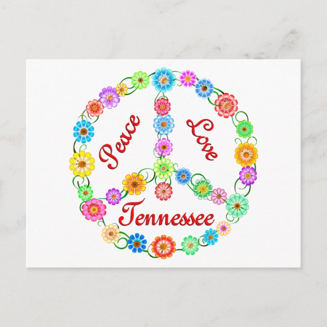 Postal Peace Love Tennessee (Anverso)