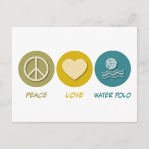 Postal Peace Love Water Polo