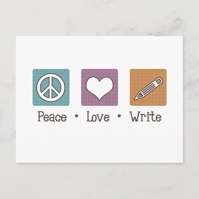 Postal Peace Love Write (Anverso)