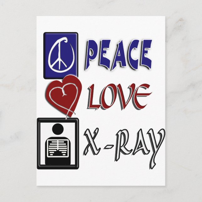 POSTAL PEACE LOVE XRAY (Anverso)