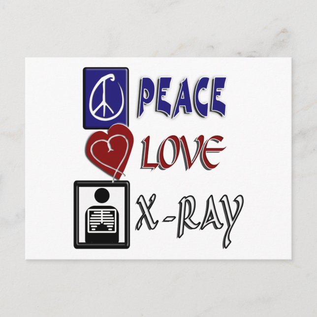 POSTAL PEACE LOVE XRAY (Anverso)