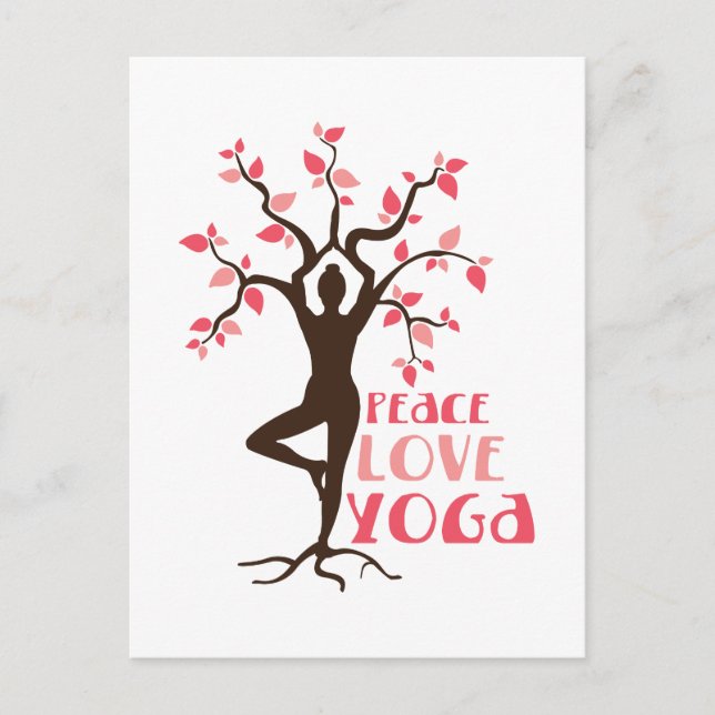 Postal Peace Love Yoga (Anverso)
