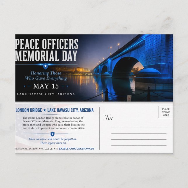 Postal Peace Officers Memorial Day London Bridge (Anverso)