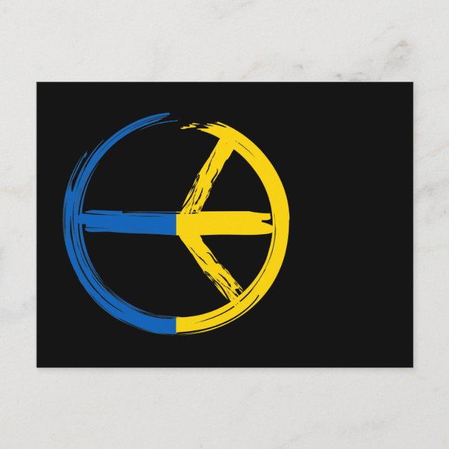 Postal Peace sign, Peace For Ukraine (Anverso)
