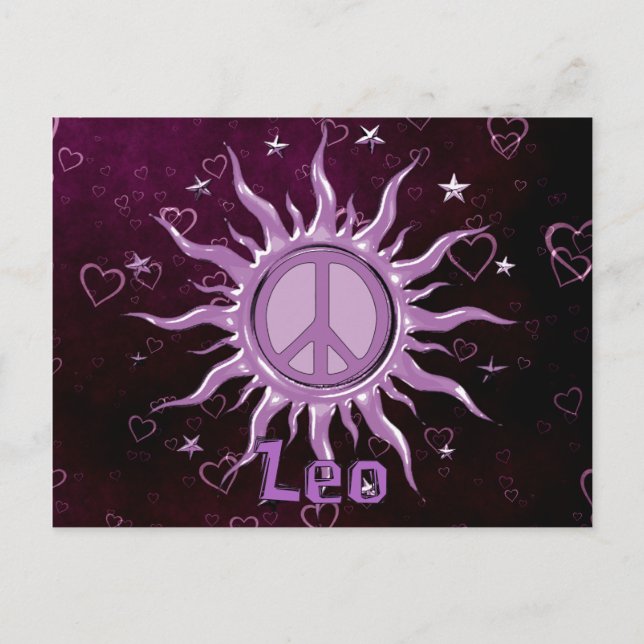Postal Peace Sun Leo (Anverso)